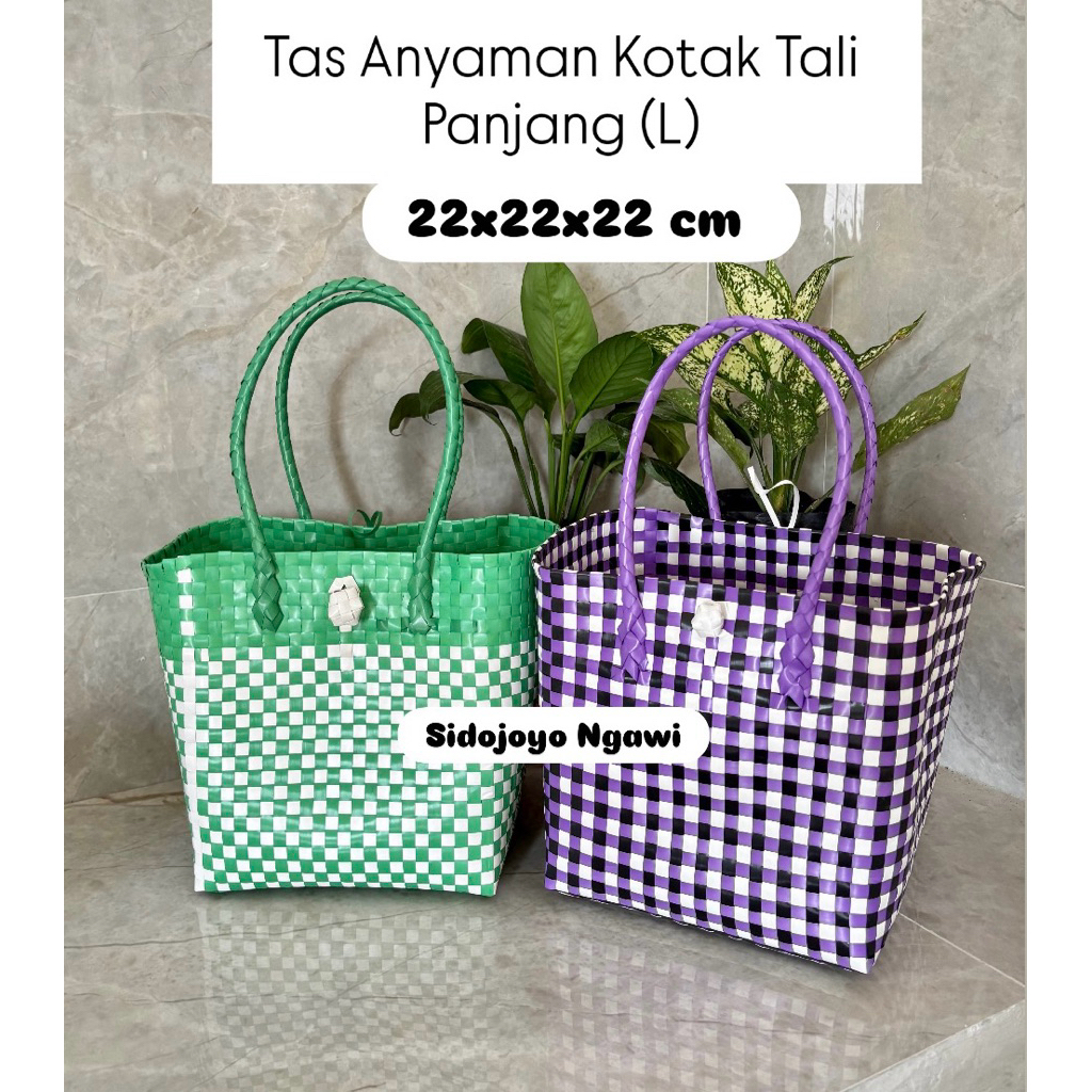 Tas Hajatan Kotak Tali Panjang Besar (L) Ukuran kardus nasi 20x20/22x22