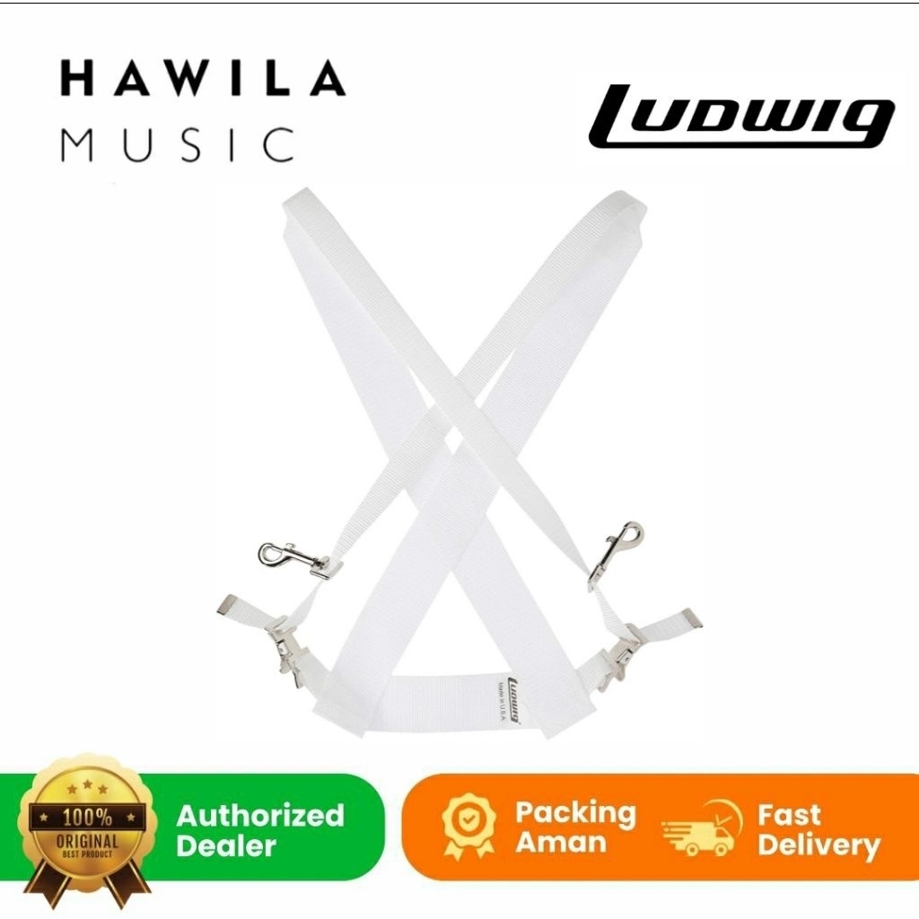 Sling Bass Drum White Ludwig LF350W Sling Ludwig Ori USA