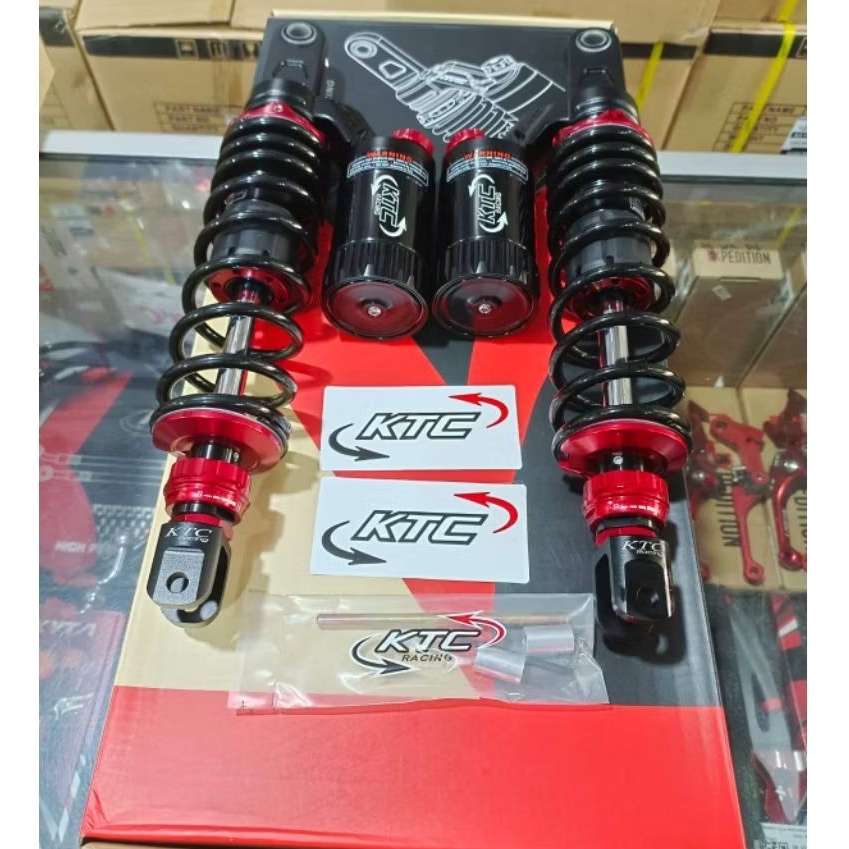 shock ktc racing extreme 335mm nmax 155 old/ shockbreaker ktc extrim tabung atas yamaha nmax 155 lam