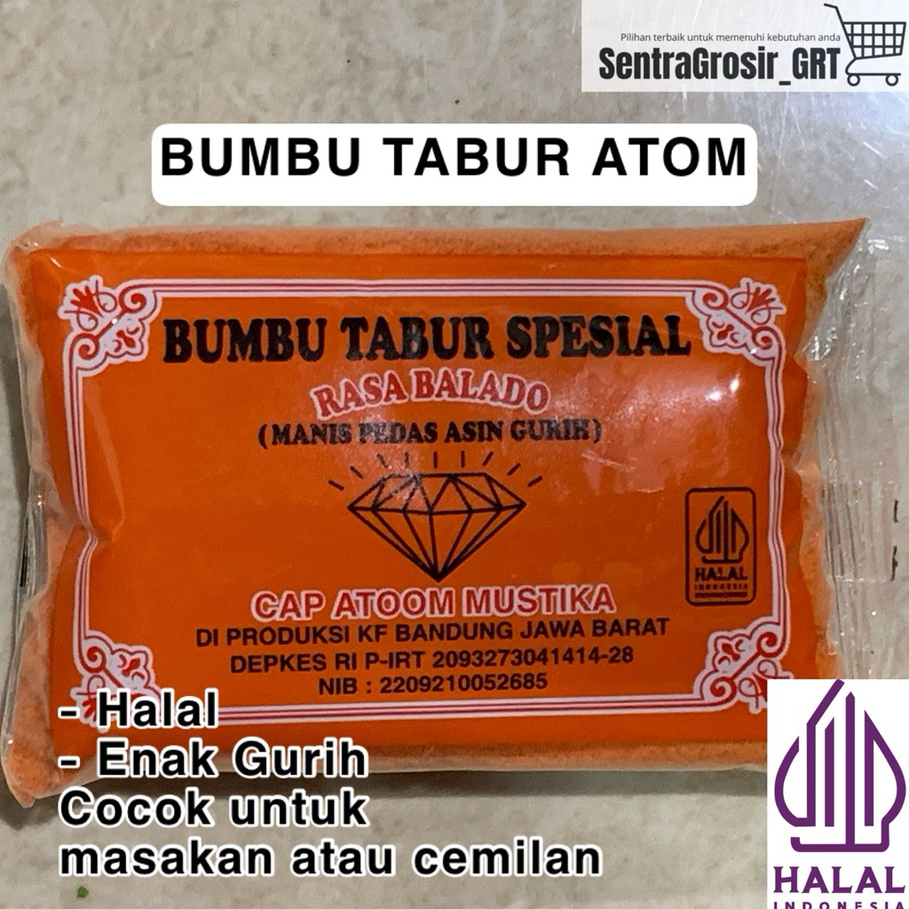 Bumbu Tabur Balado | Bumbu Atom 50 gram | Bumbu Tabur Balado