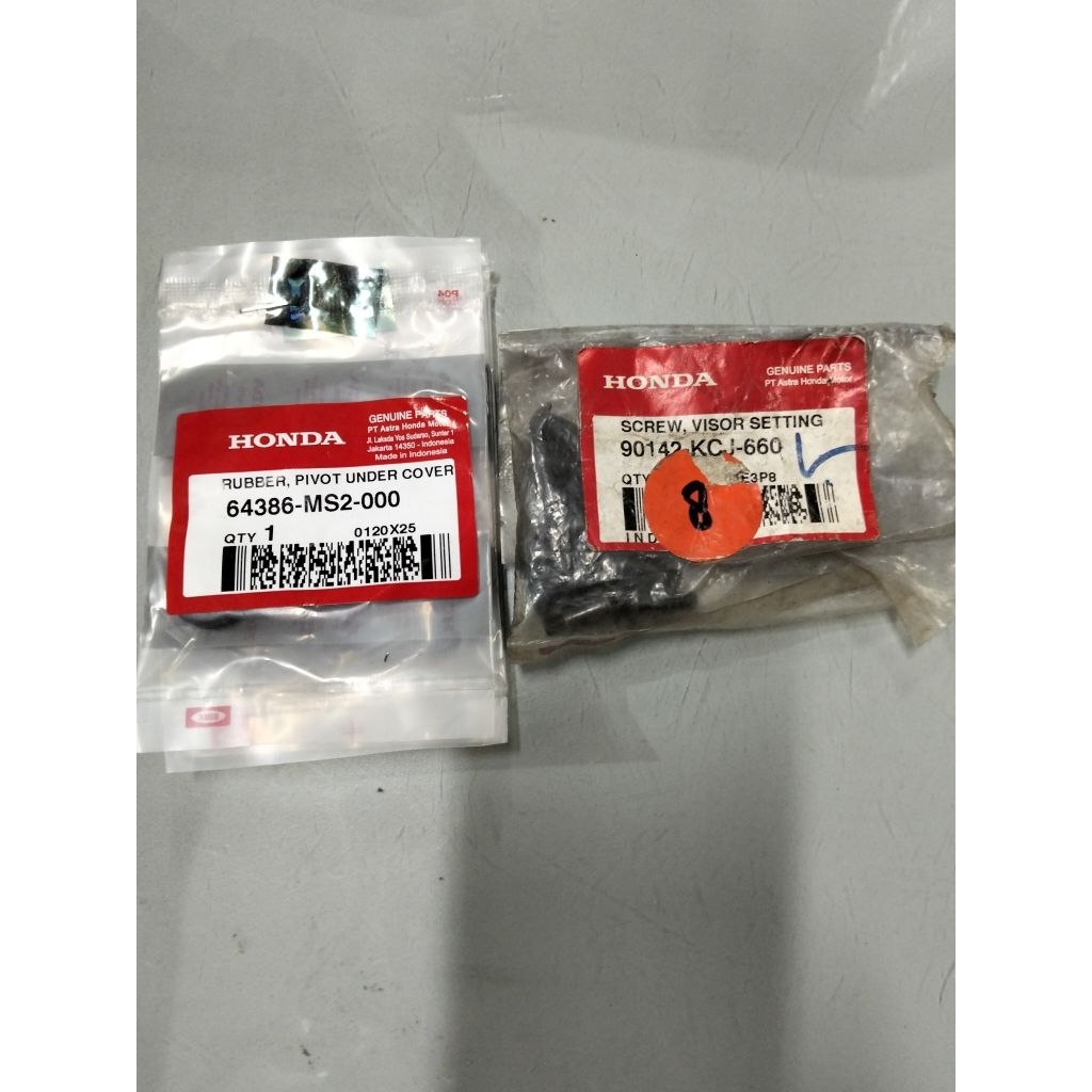 Baut visor plus karet untuk motor Tiger Revo old dan New Tiger Revo pice atau bajak laut number part