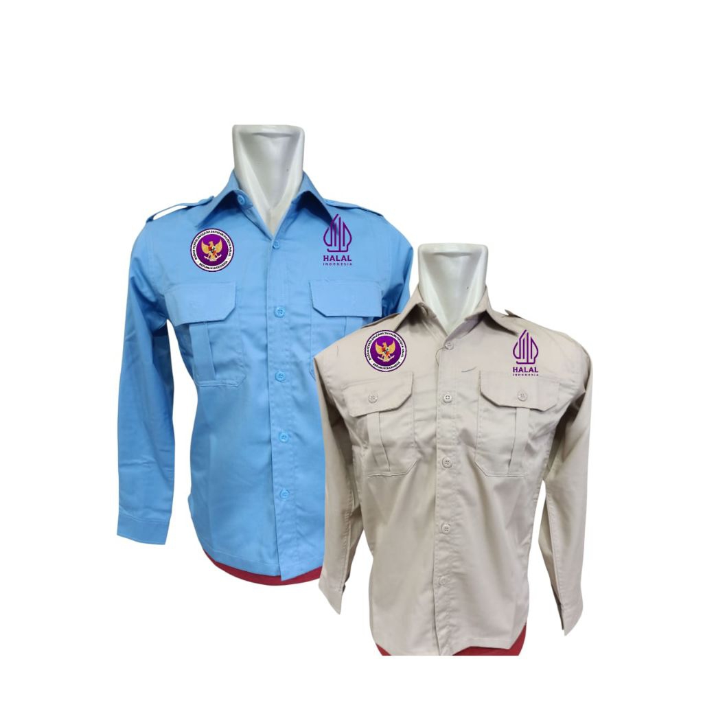 KEMEJA PENDAMPING PRODUK HALAL/SERAGAM PENDAMPING PRODUK HALAL/KEMEJA BPJPH/SERAGAM BPJPH