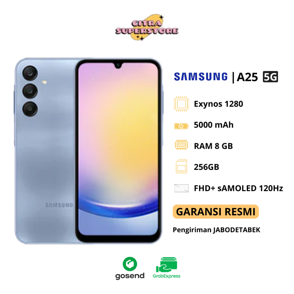 Samsung Galaxy A25 5G 8/128GB | 8/256GB 6.5 Inch bergaransi