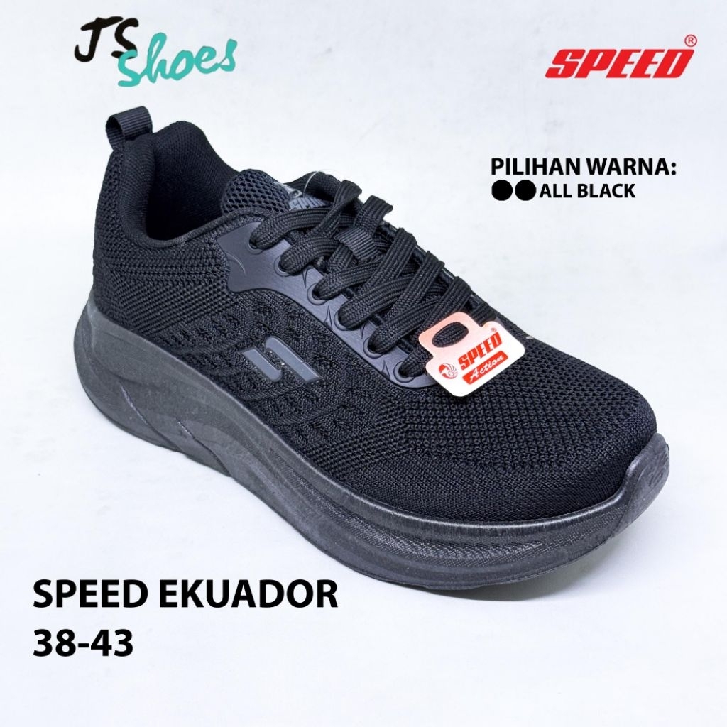 SPEED EKUADOR - SEPATU SNEAKERS SEPATU SEKOLAH TALI ANAK DEWASA MERK SPEED ORIGINAL
