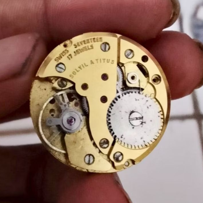 Part Mesin Jam Tangan Original Solvil A Titus  Manual Winding