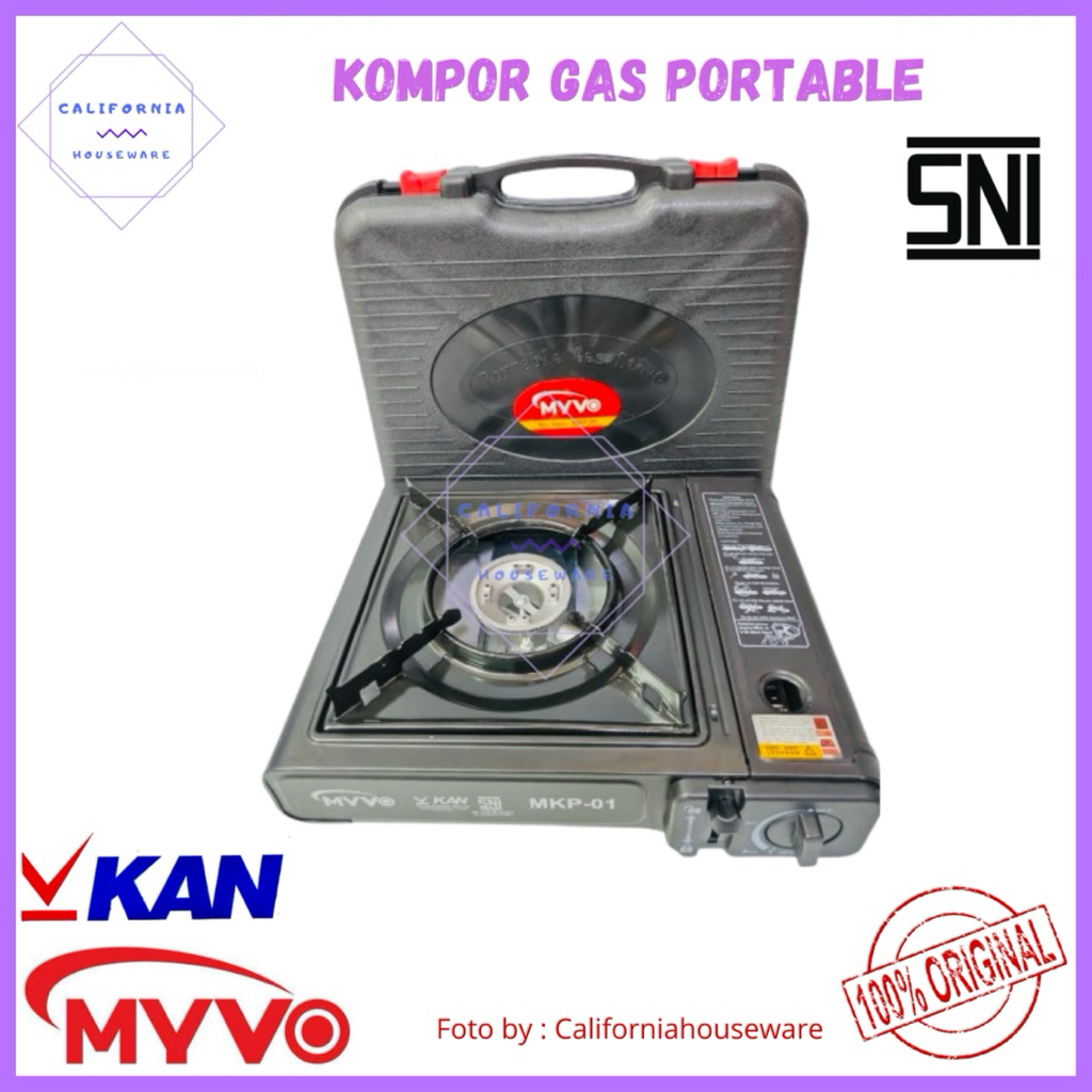 Kompor Gas Portable MYVO / Kompor Gas Portable + Koper / Kompor Gas Camping