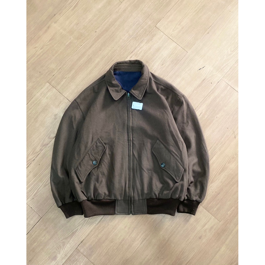 VINTAGE HARRINGTON REVERSIBLE CASUAL JAKET WOLL
