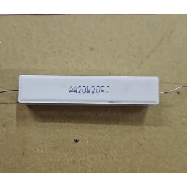 RESISTOR KAPUR 20 OHM 20WATT / R KAPUR 20W / RESISTOR 20 OHM 20 WATT
