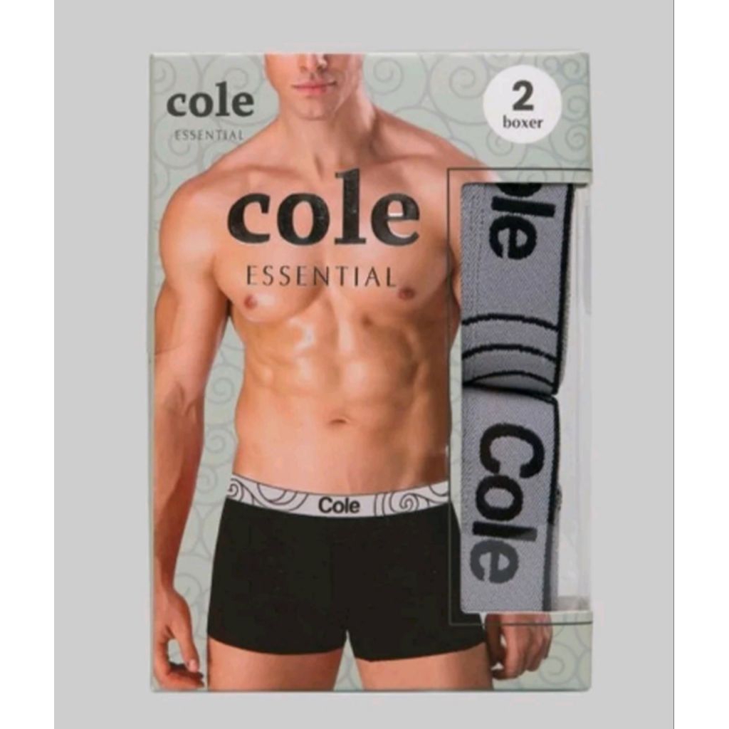 boxer cole pria isi 2 pcs