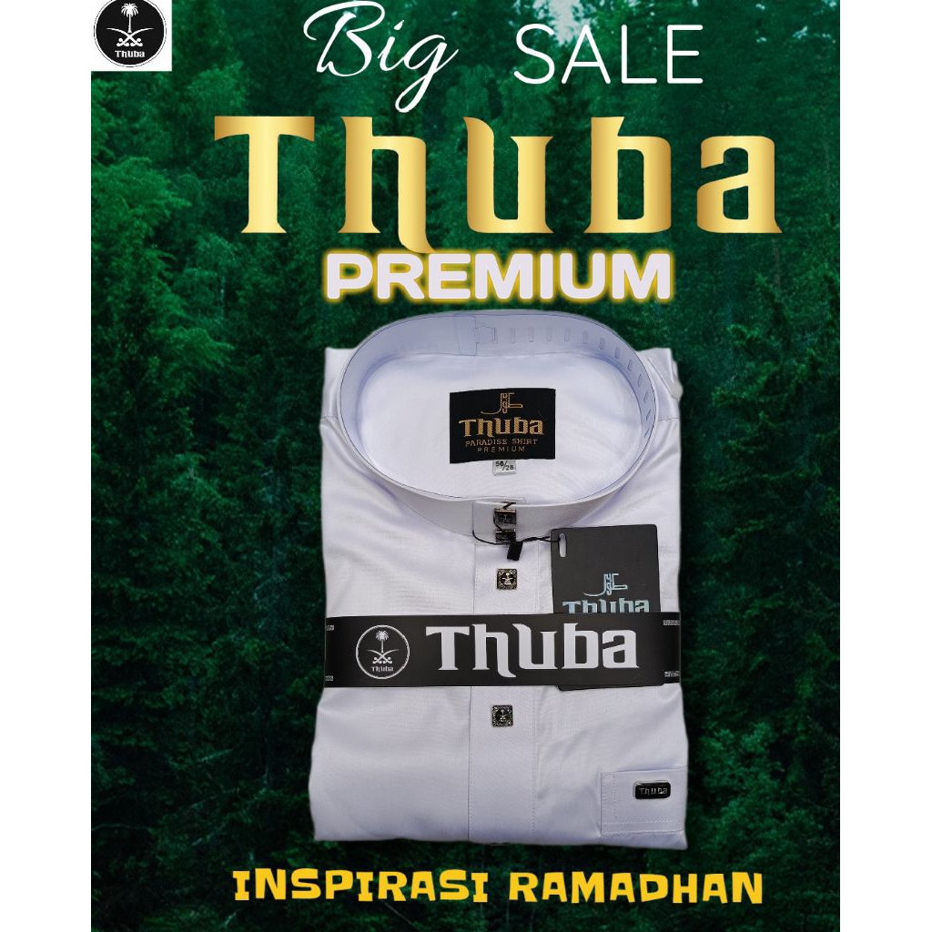 COD/Gamis Pria Lengan Panjang Polos/Gamis Premium/Gamis Thuba Original/Gamis Thuba/Jubah Putih Pria