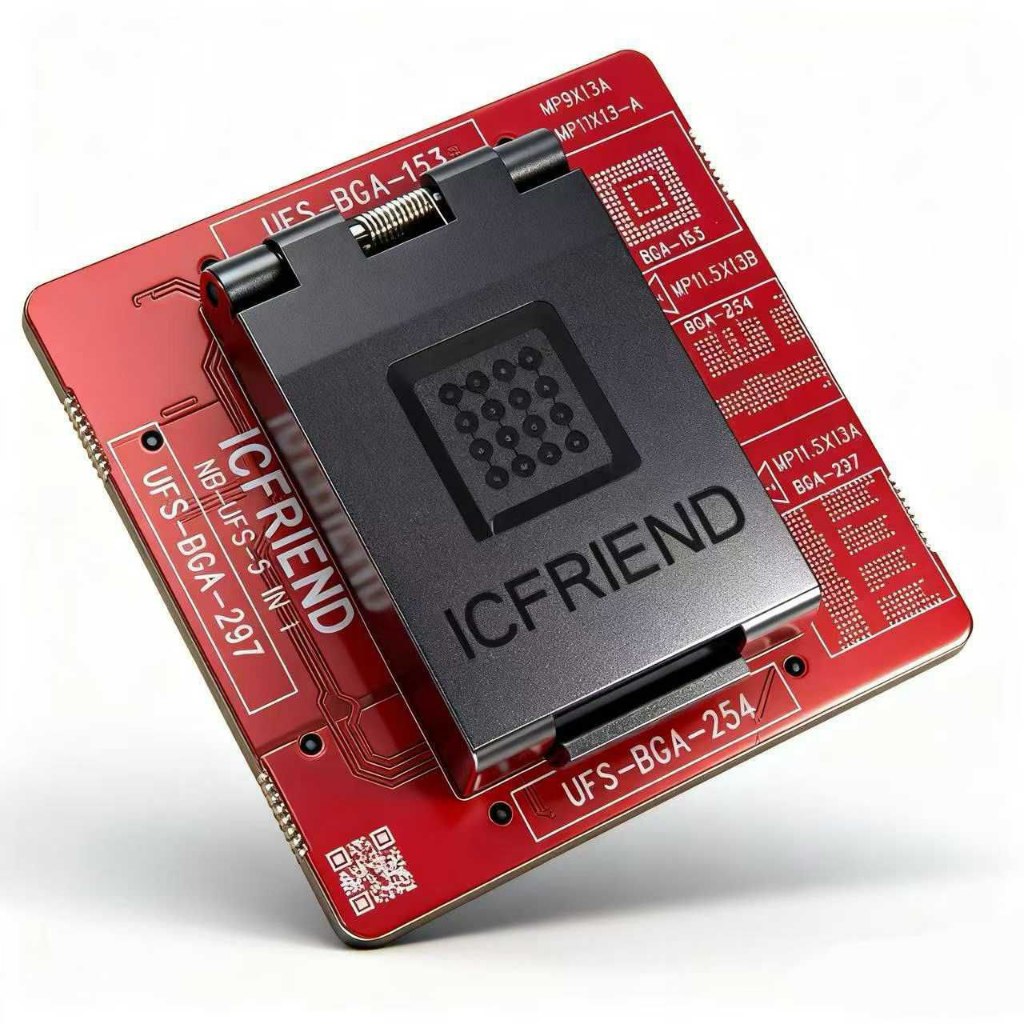 Socket BGA UFS 5in1 soket F64 ic friend bga ufs terbaru original