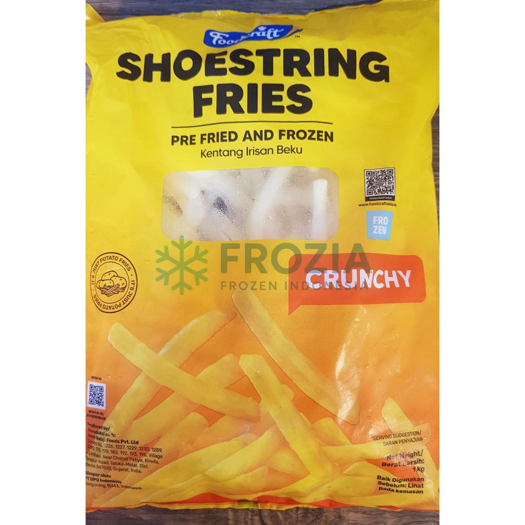 Foodcraft Kentang Goreng Frozen 1kg - Shoestring / French Fries Kentang Murah | Frozen Food Jakarta