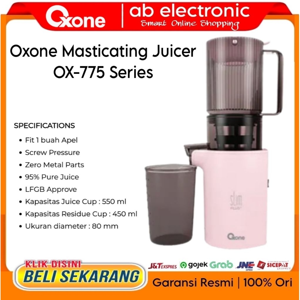 Oxone OX-775 Slim Deluxe Compact Slow Juicer OX-775