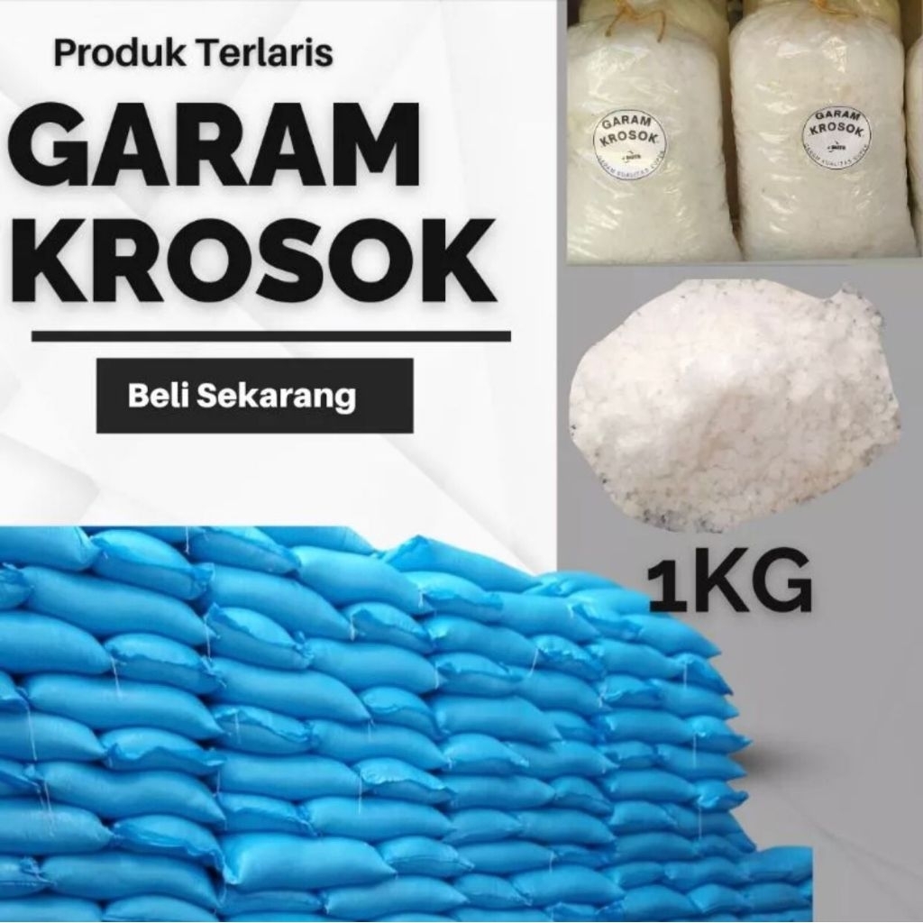 Garam Krosok 1kg Garam Kasar Non Yodium Garam Krosok Murah
