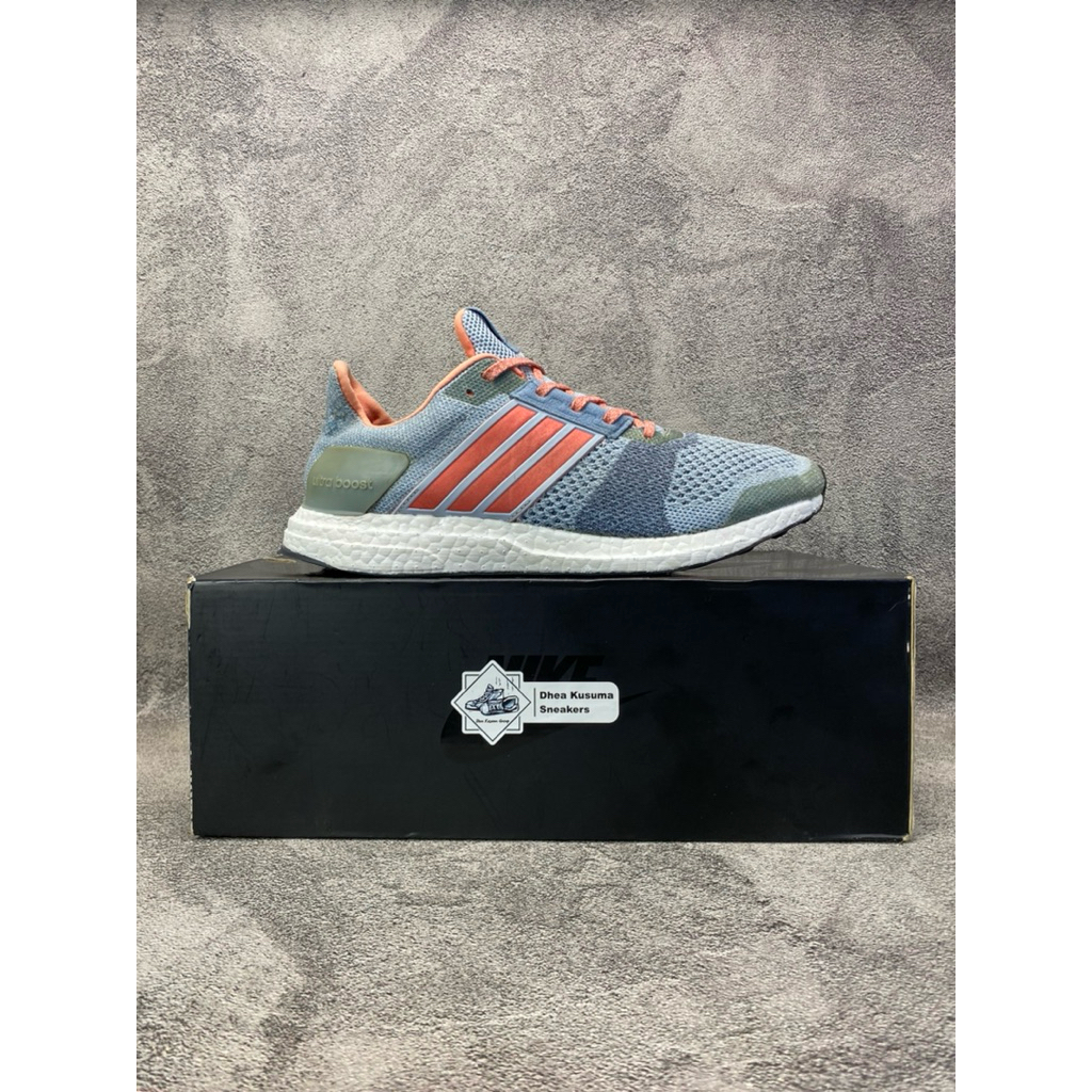 Sepatu Second Adidas UltraBoost Blue Haze Coral  Size 42  Original Guarantee 100%