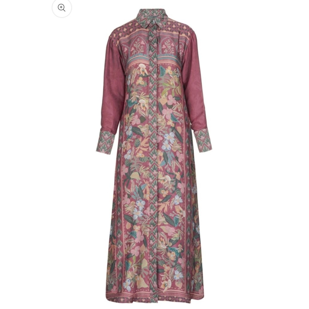 READY STOCK Benang Jarum Reverie Maxi Dress Tea Rose (M) Benangjarum BJ Baru New