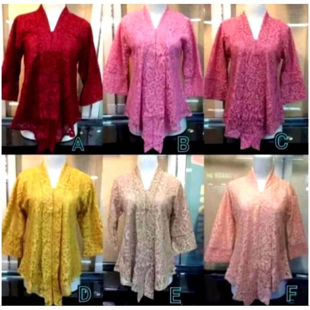 Best Seller Atasan Kebaya Jumbo M - 4L LD 130 CM Atasan Kebaya Floy Kartini  Brukat Modern Big Size 