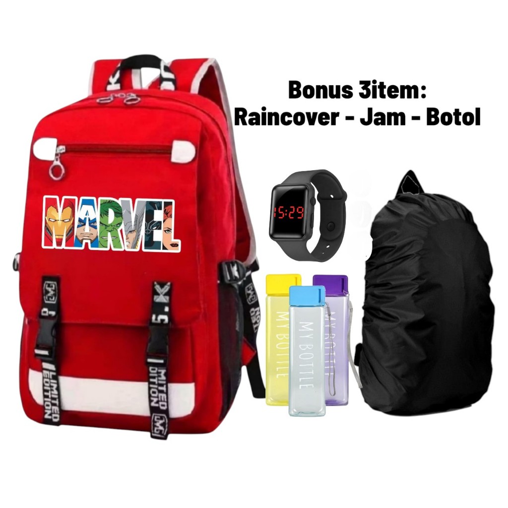 tas anak sd marvel  -  tas sekolah anak marvel  -  tas ransel marvel  -  tas sekolah laki perempuan 