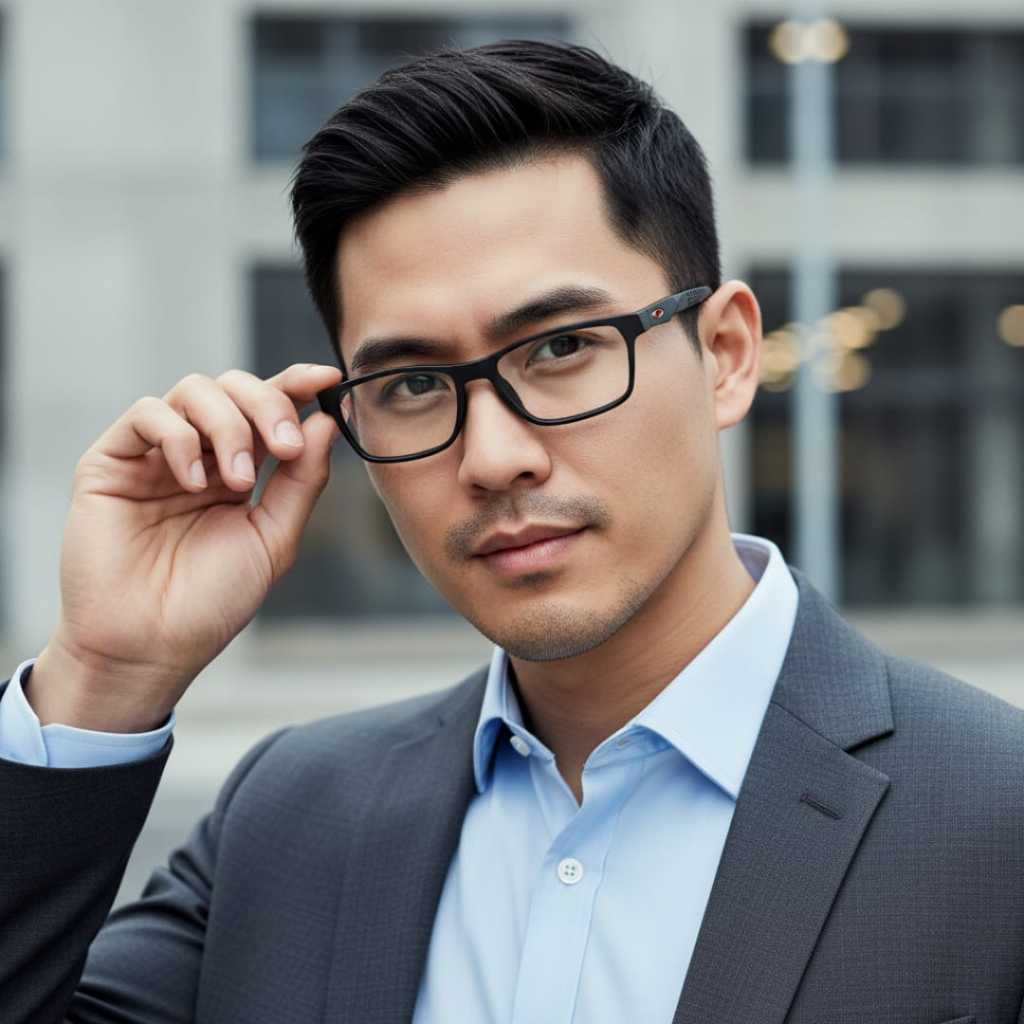 OAKLEY Kacamata Baca Plus Pria Photocromic Anti Radiasi Usia 4O Keatas Sporty Kaca Mata Rabun Dekat