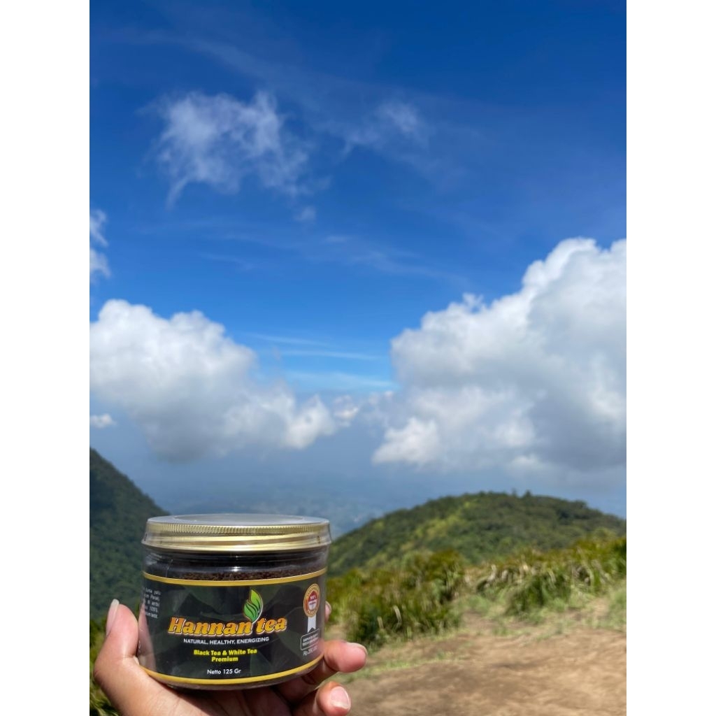 Hannan tea 125g  (teh putih dan teh hitam)[obat herbal alami untuk kesehatan dan menambah energi