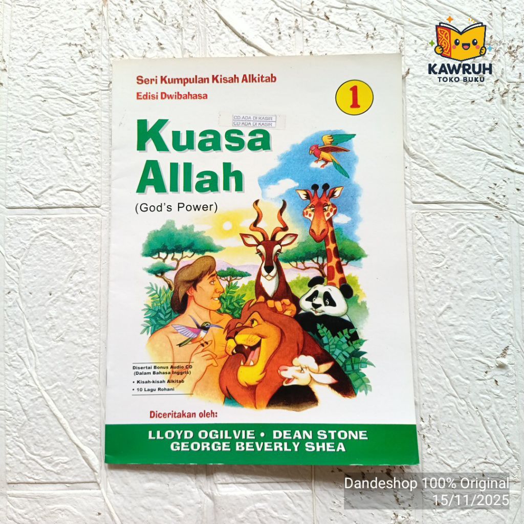 Kuasa Allah (God's Power)  - Seri Kumpulan Kisah Alkitab Edisi Dwibahasa + Lagu Rohani (Penerbit Gos