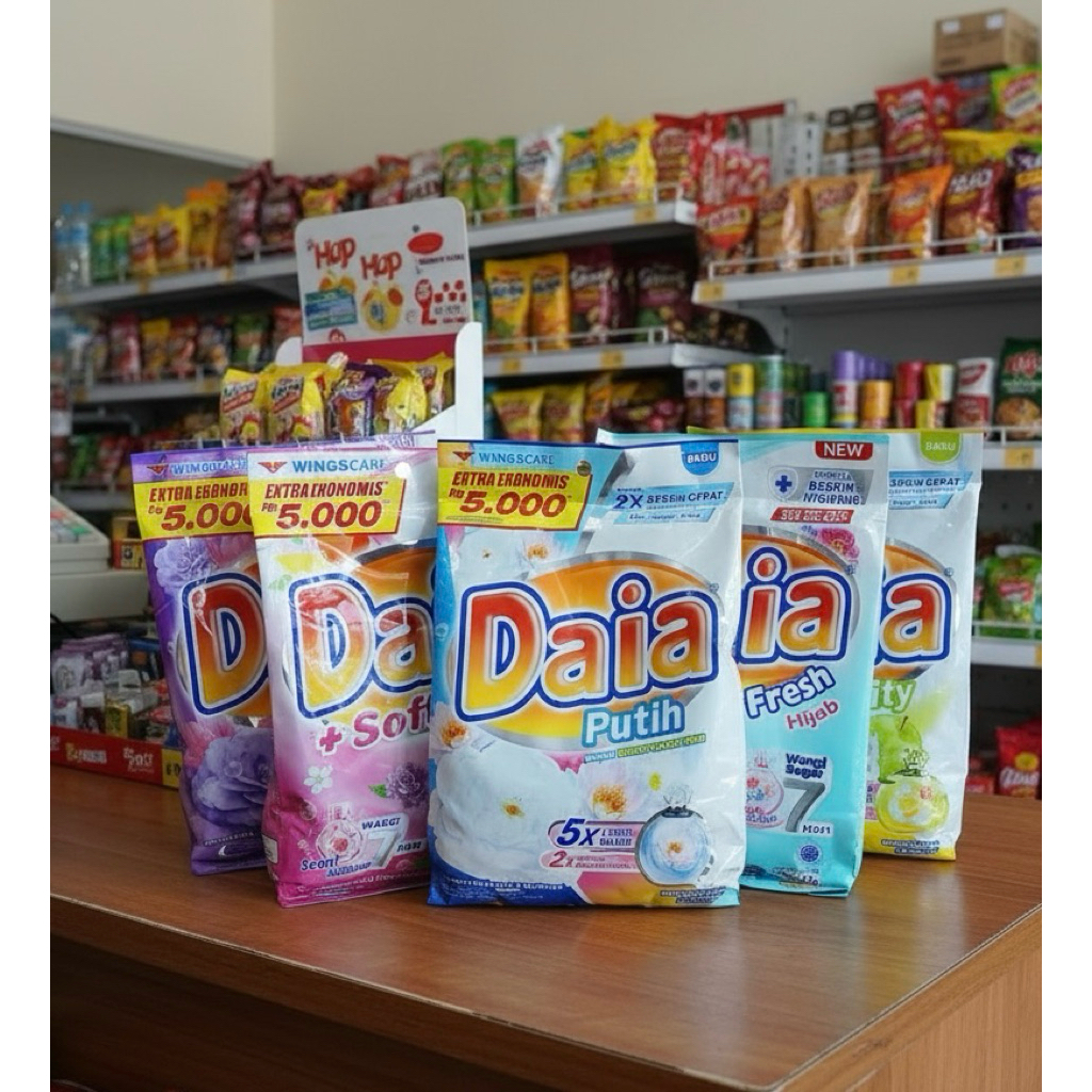 DAIA DETERJEN BUBUK 5000an // daia deterjen+softener