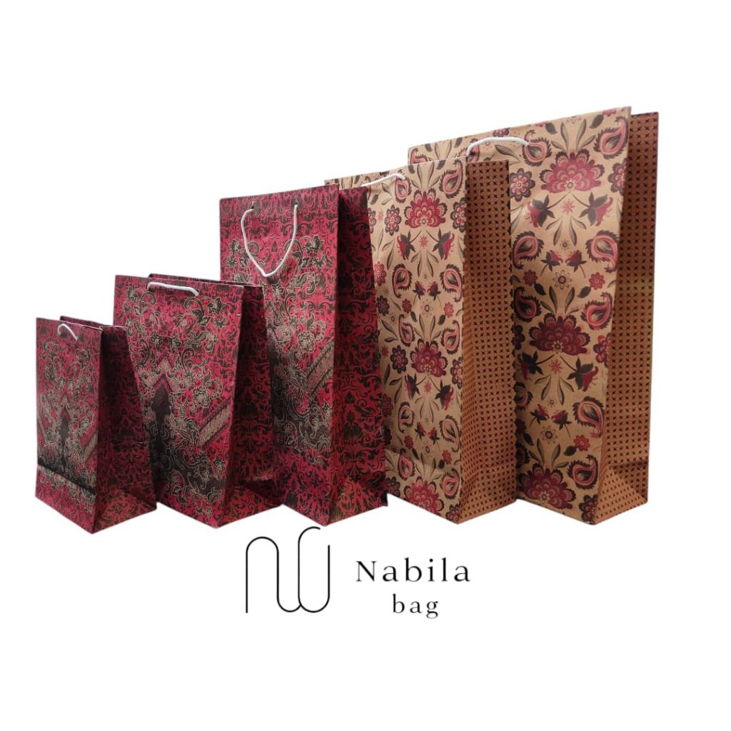 (Lusinan) Paper Bag Batik / Tas Kertas Semua Ukuran