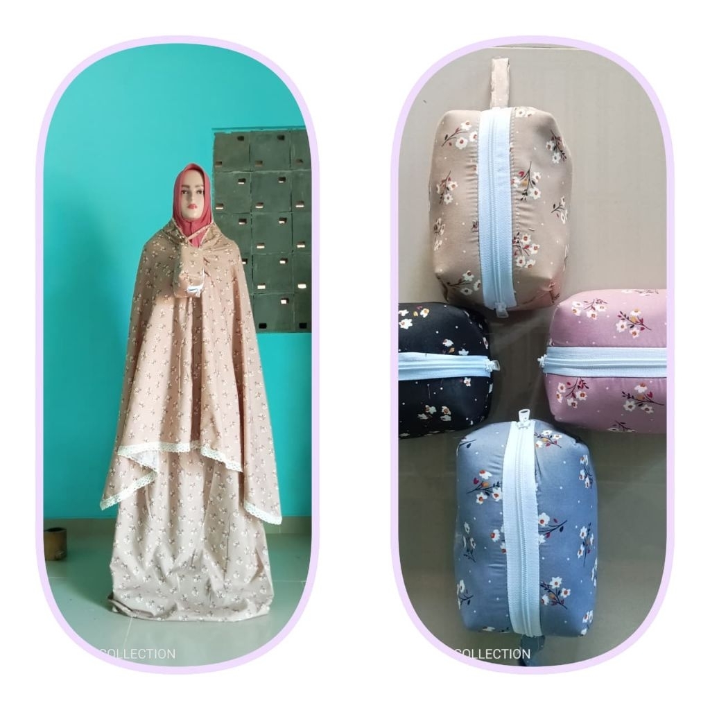 mukena travel katun mikro premium mukena travel dewasa