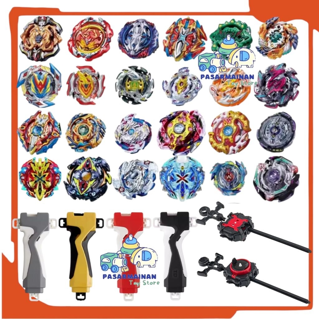 Launcher Handgrip Gangsing Burst Tarikan Peluncur Gasing Satuan