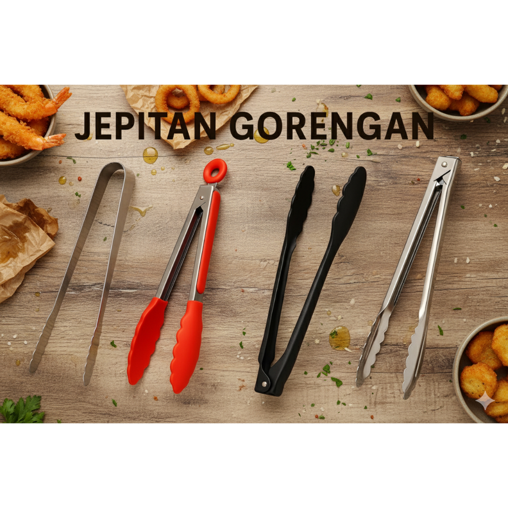 Capitan Makanan Hitam Capit Gorengan Capitan Makanan Capitan Gorengan Tahan Panas