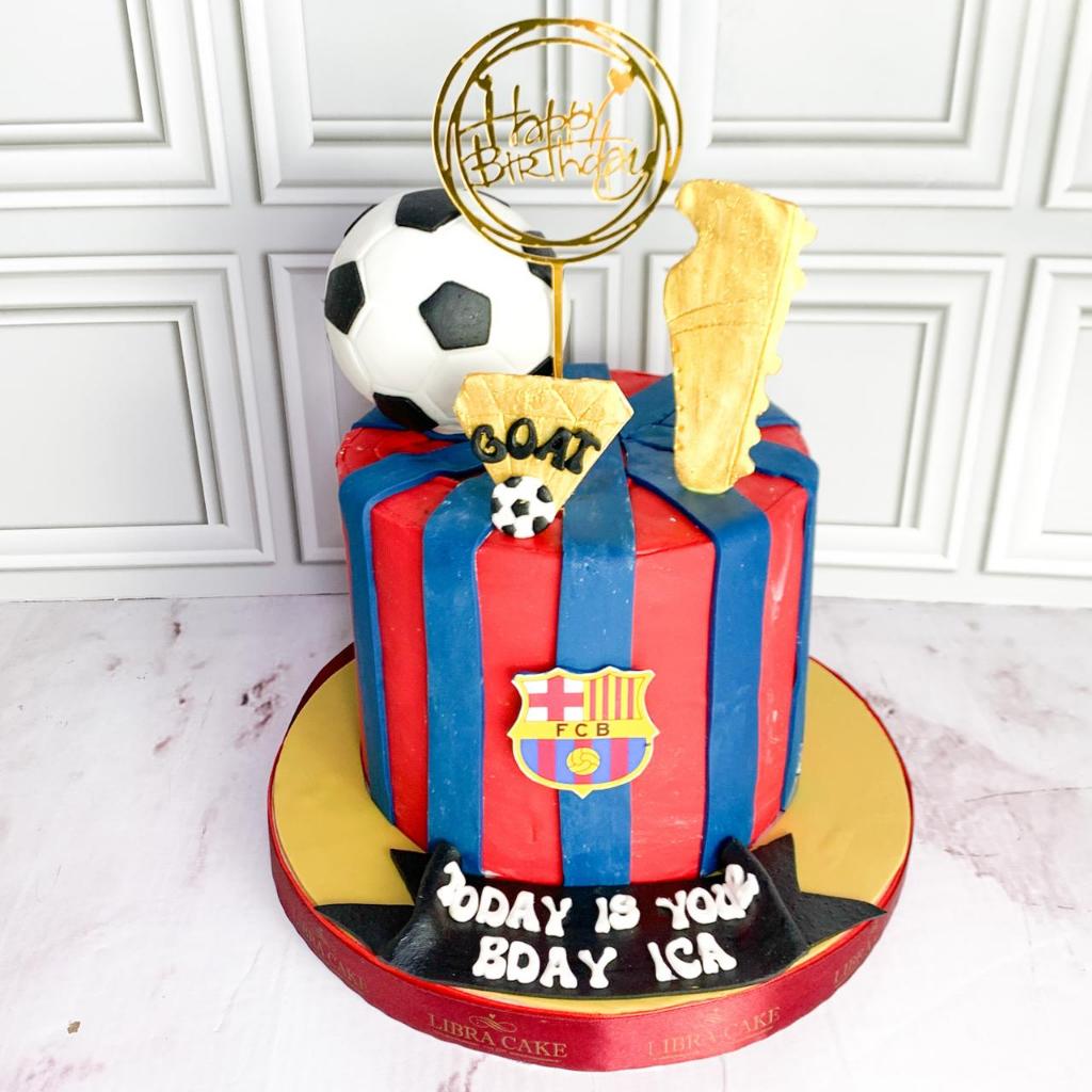 Kue Ulang tahun/Birthday Cake/Kue Ultah tema Bola/Bola Cake/Kue Tema Bola