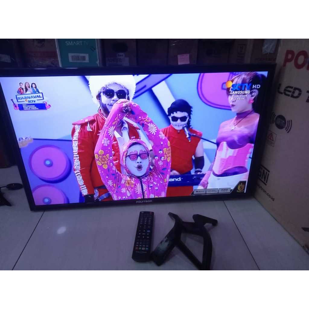 Digital TV Polytron 32 inci HD Sudah gak pakai STB Kondisi bekas pemakaian 6235F