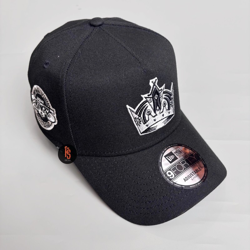 TOPI NEW ERA ORIGINAL 940 A FRAME 25TH ANNIVERSARY LA KINGS BLACK