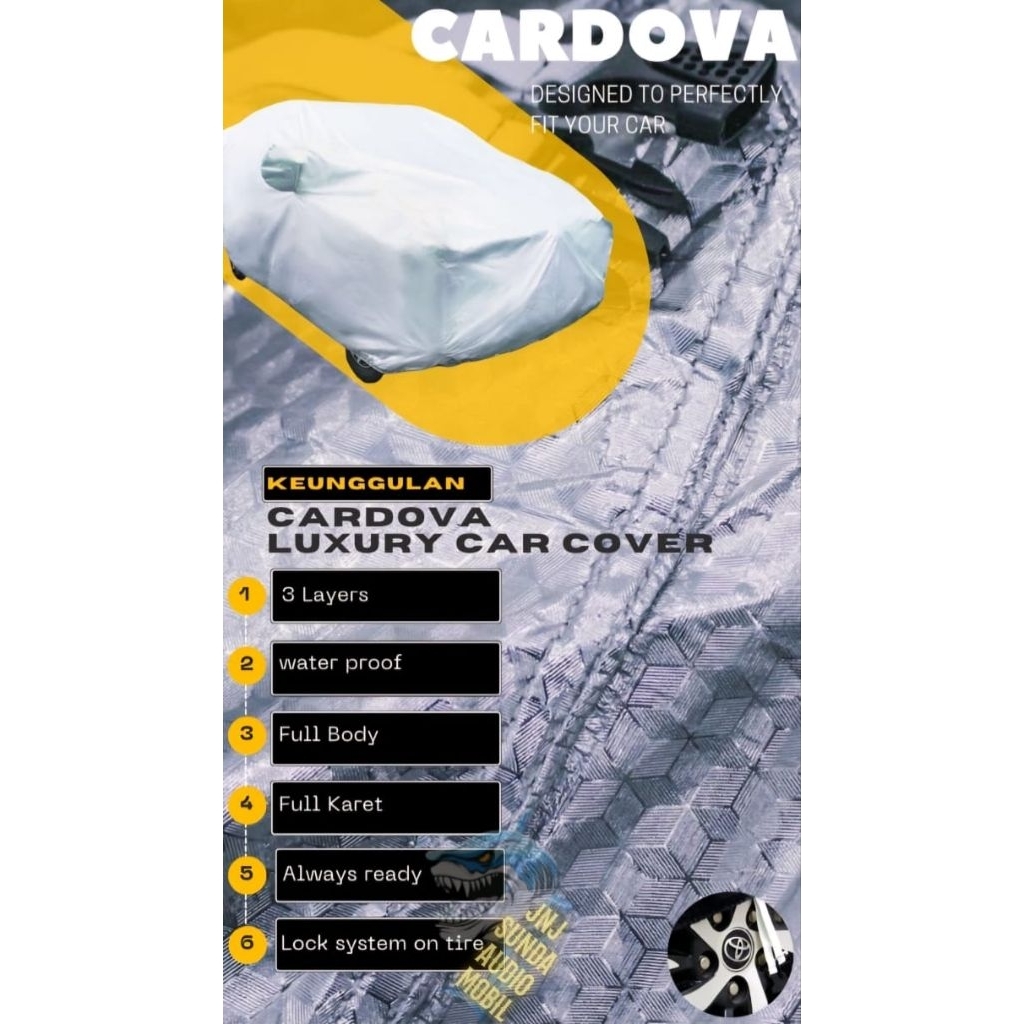 Body cover / sarung tutup mobil mitsubishi xpander bahan cardova 3 layer water proof ful body full k