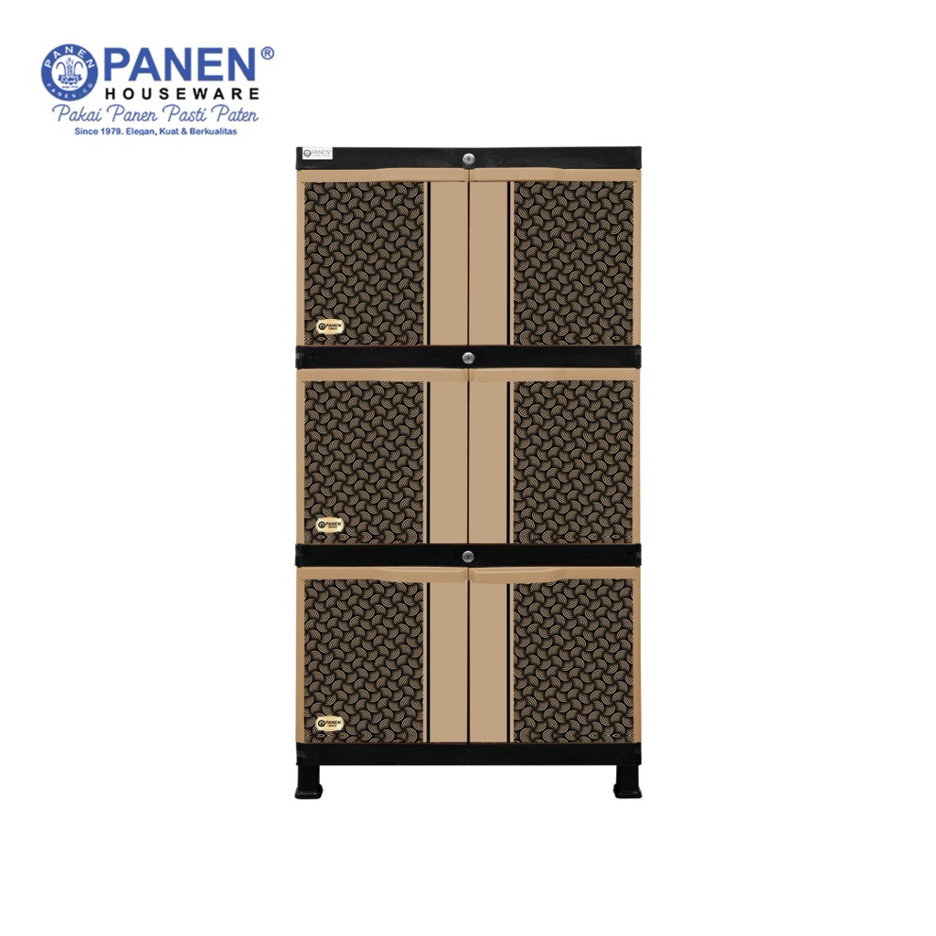 Panen Lemari Kabinet Grande 3 Tingkat 6 Pintu / Lemari Plastik Pakaian Anak Jumbo