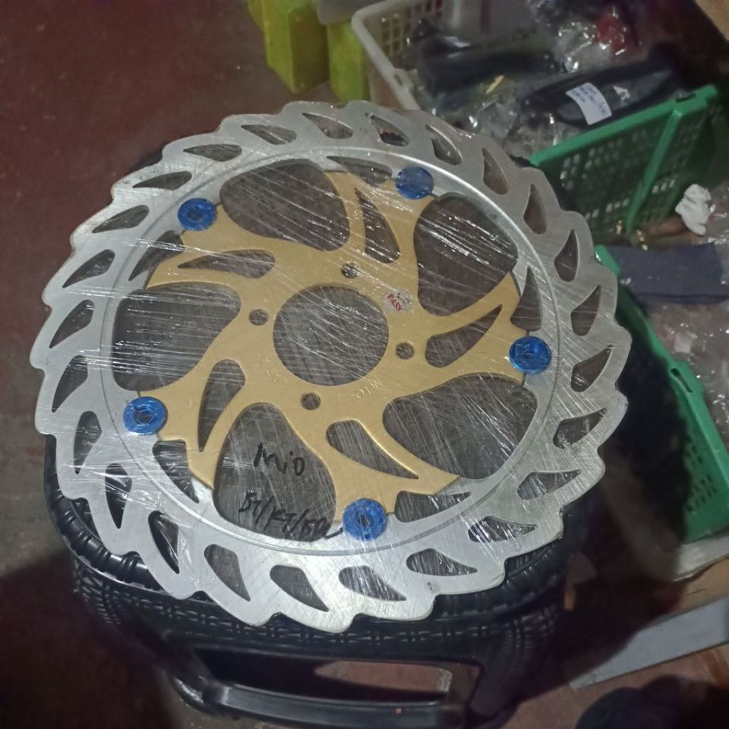 piringan cakram Mio soul variasi plus breket ukuran 300