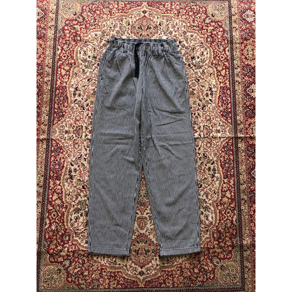 Celana Gu chef hickory relaxed pants Vintage Hickory HH060