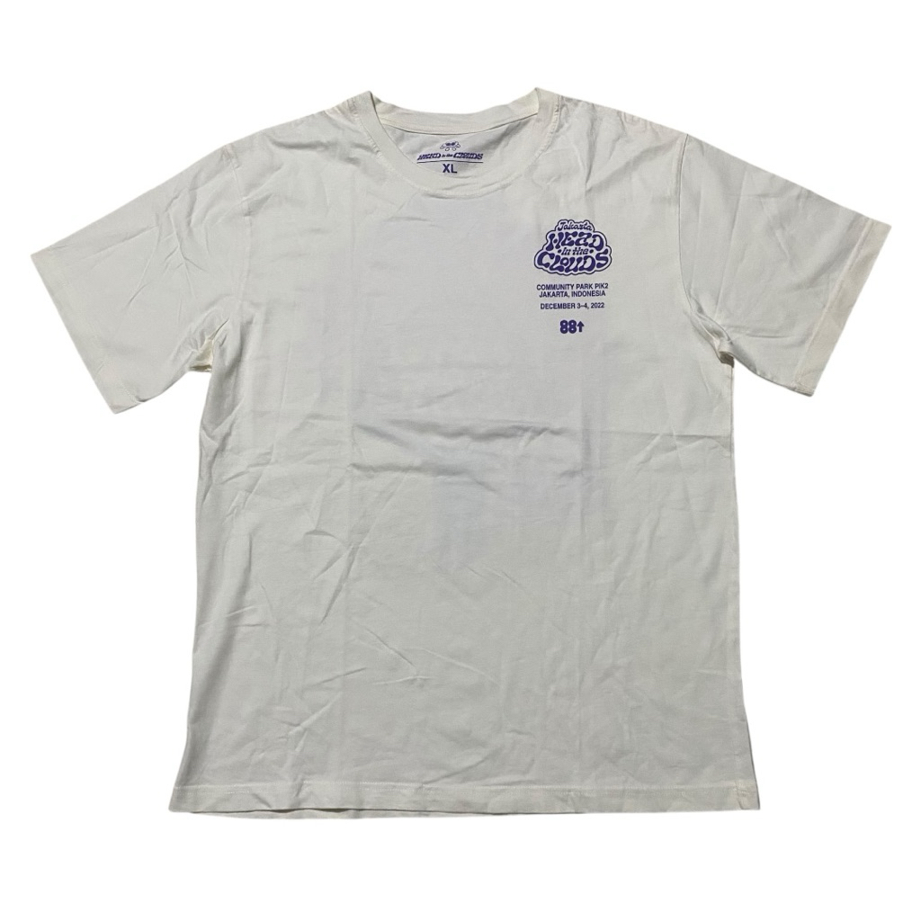 Jakarta head in the clouds official merchandise white tee