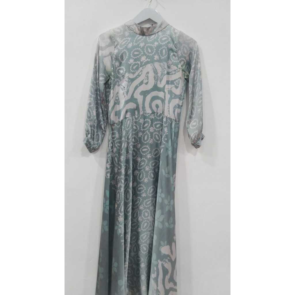 Okta Dress Rayon by Dian Pelangi LIMITED EDITION Busana Muslim Maxi Gamis -preloved nada puspita