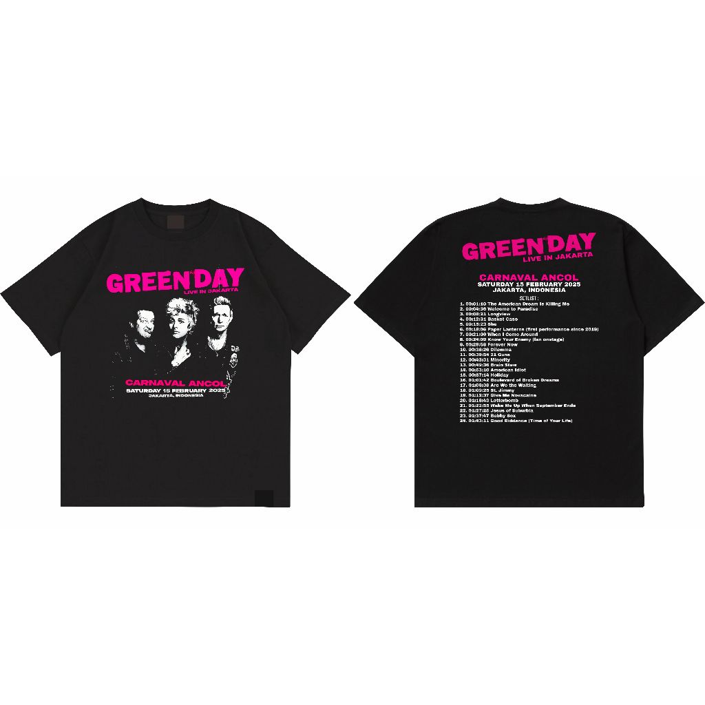 KAOS GREEN DAY JAKARTA TOUR / kaos green day