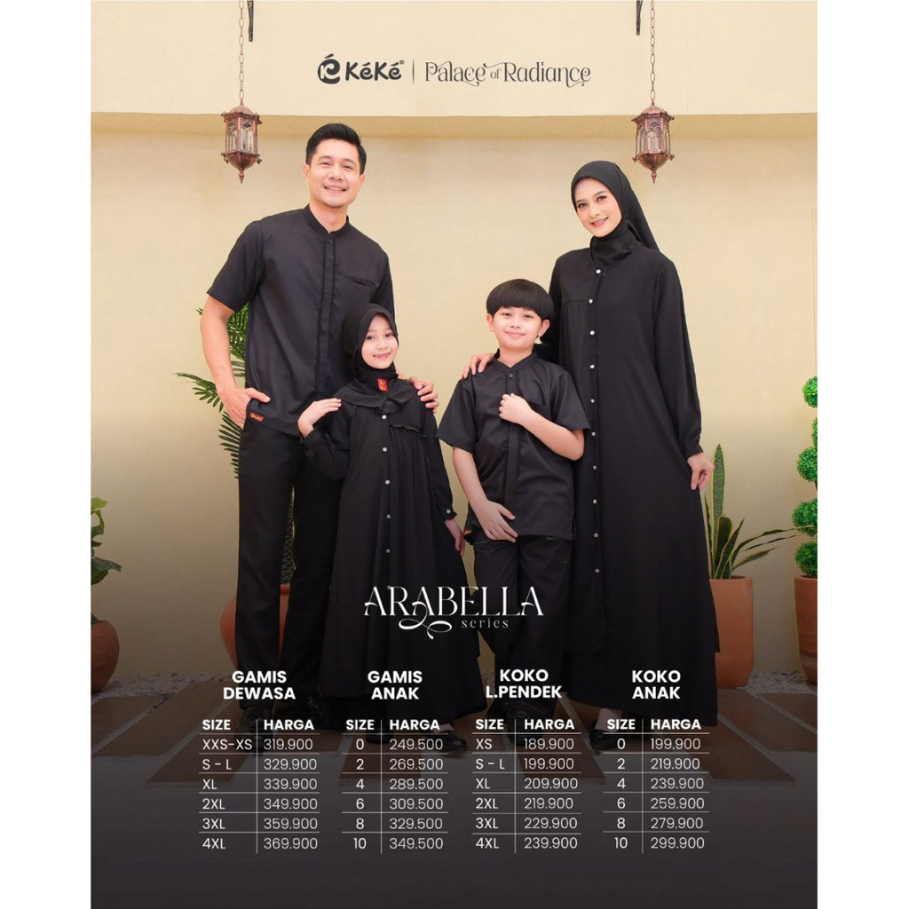 READY STOCK SARIMBIT KEKE 2026/ SARIMBIT ARABELLA / SARIMBIT HITAM / KEKE 2026 / GAMIS HITAM / KOKO 