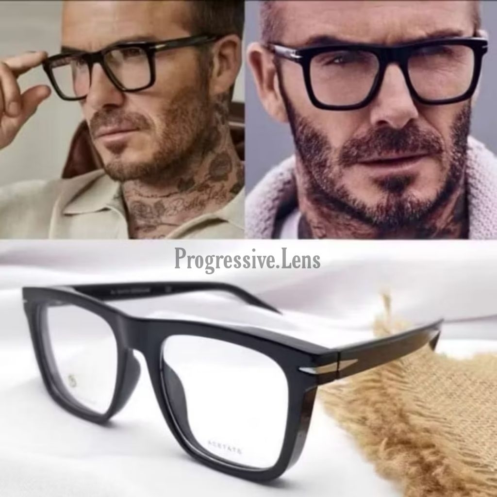 Kacamata David Beckham 7000 | Frame Kacamata Baca Dan Jalan Pria Progresif double Focus | Kacamata F