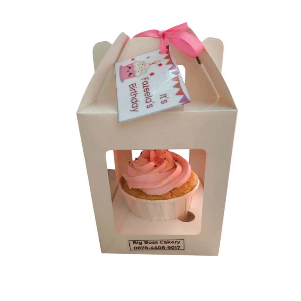 CUPCAKE CUPCAKE SUVENIR ULTAH SATUAN DENGAN BOX