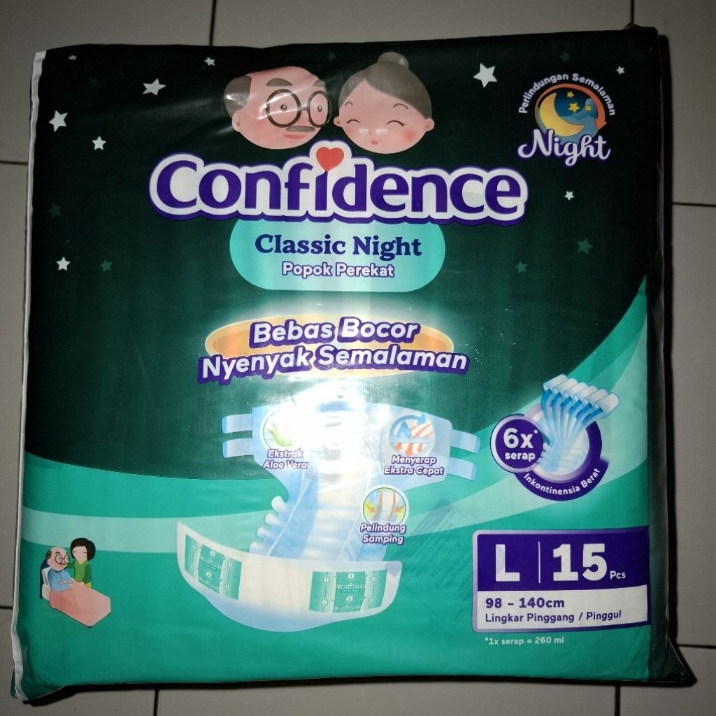 Popok / Pampers Dewasa : Confidence L - 15 pcs