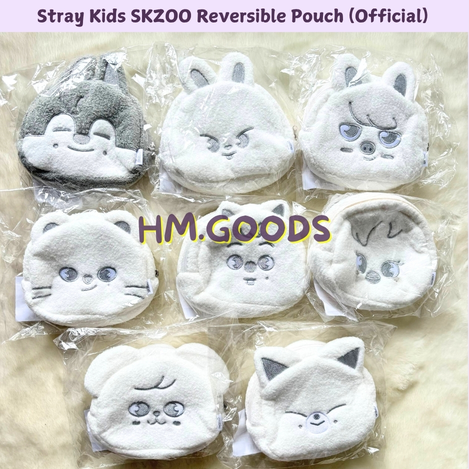 [LAST STOCK] Stray Kids SKZOO Reversible Face Pouch Only celebrATE - Official
