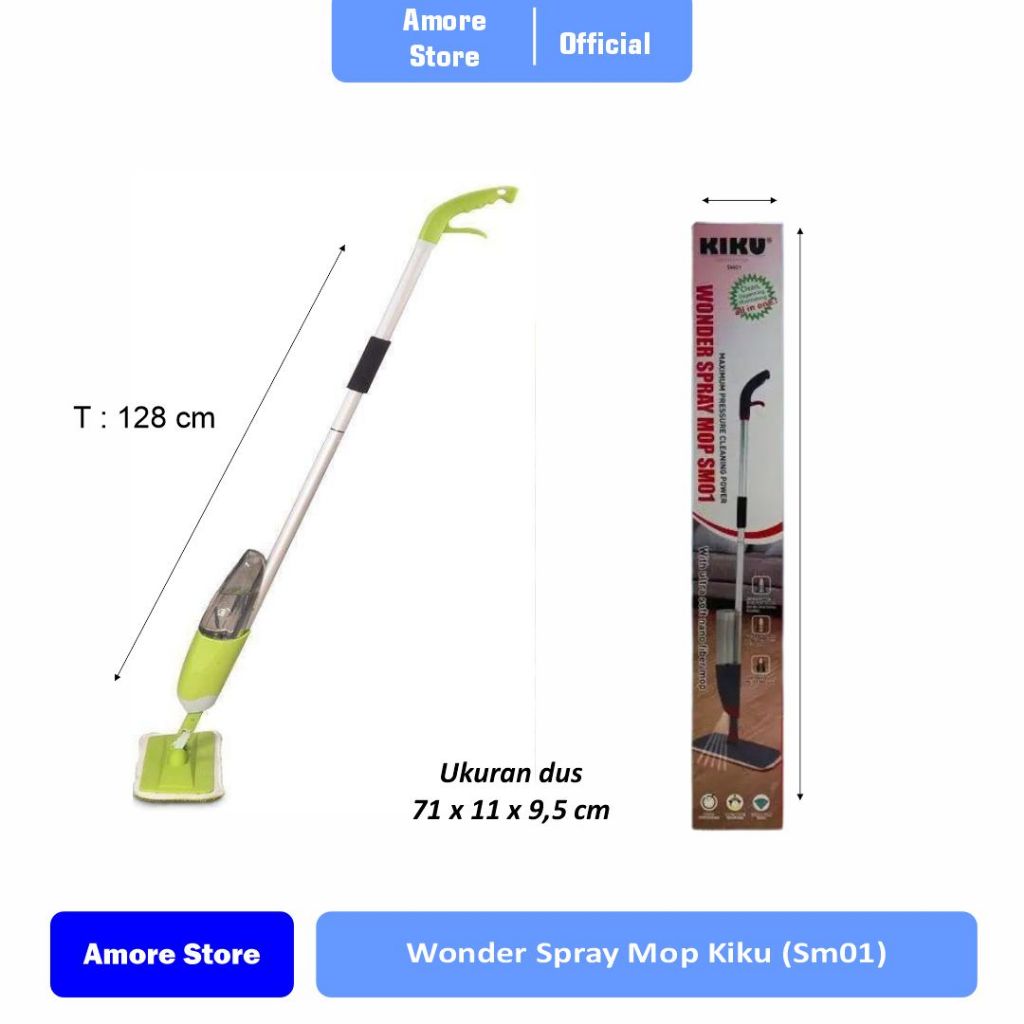 [ Amore Store ] Wonder Spray Mop Kiku (SM01)/ praktis/lantai bersih wangi