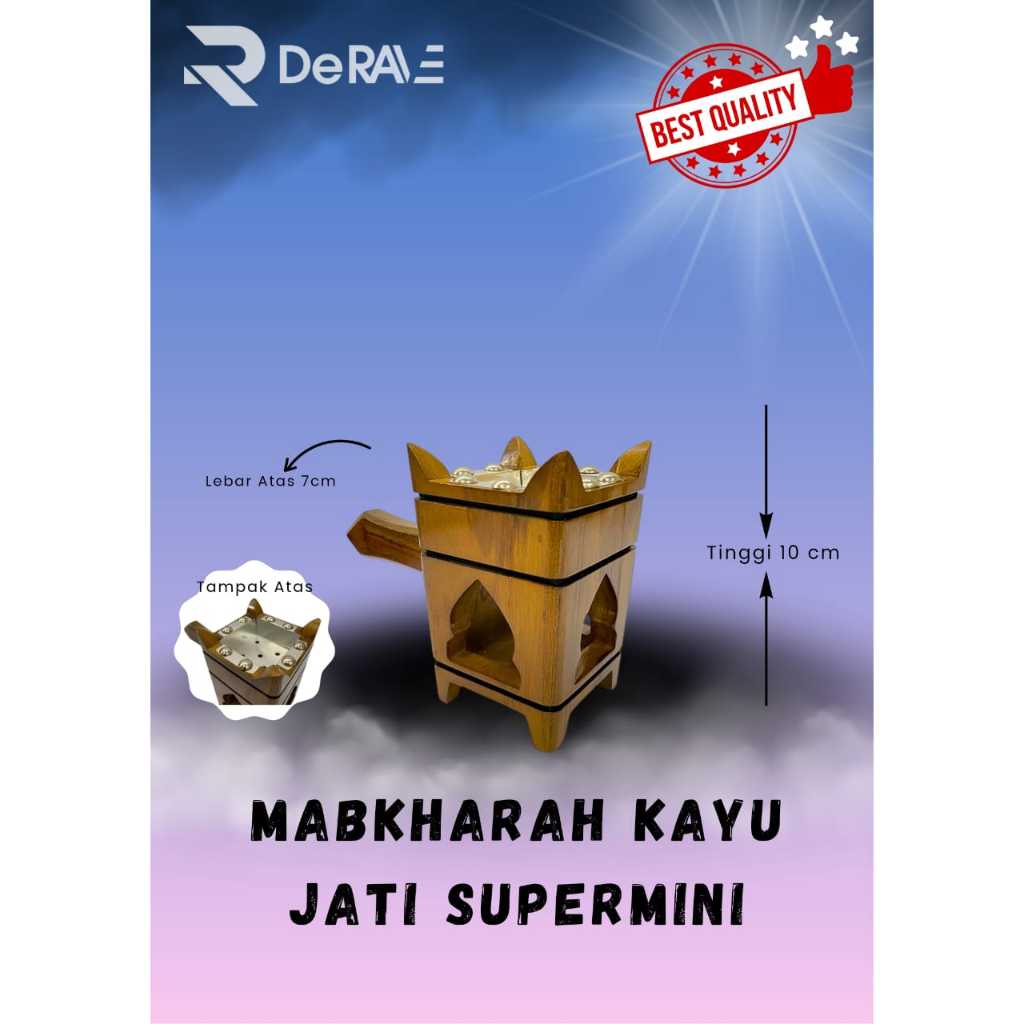 Mabkharah Kayu Jati Super Mini