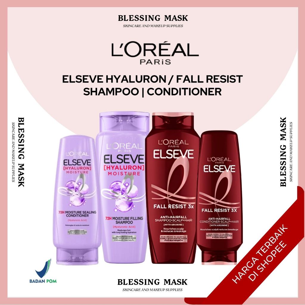 Loreal L oreal Elseve Krim Malam Rambut dengan Hyaluronic Acid untuk Melembapkan Elseve Haluron Mois