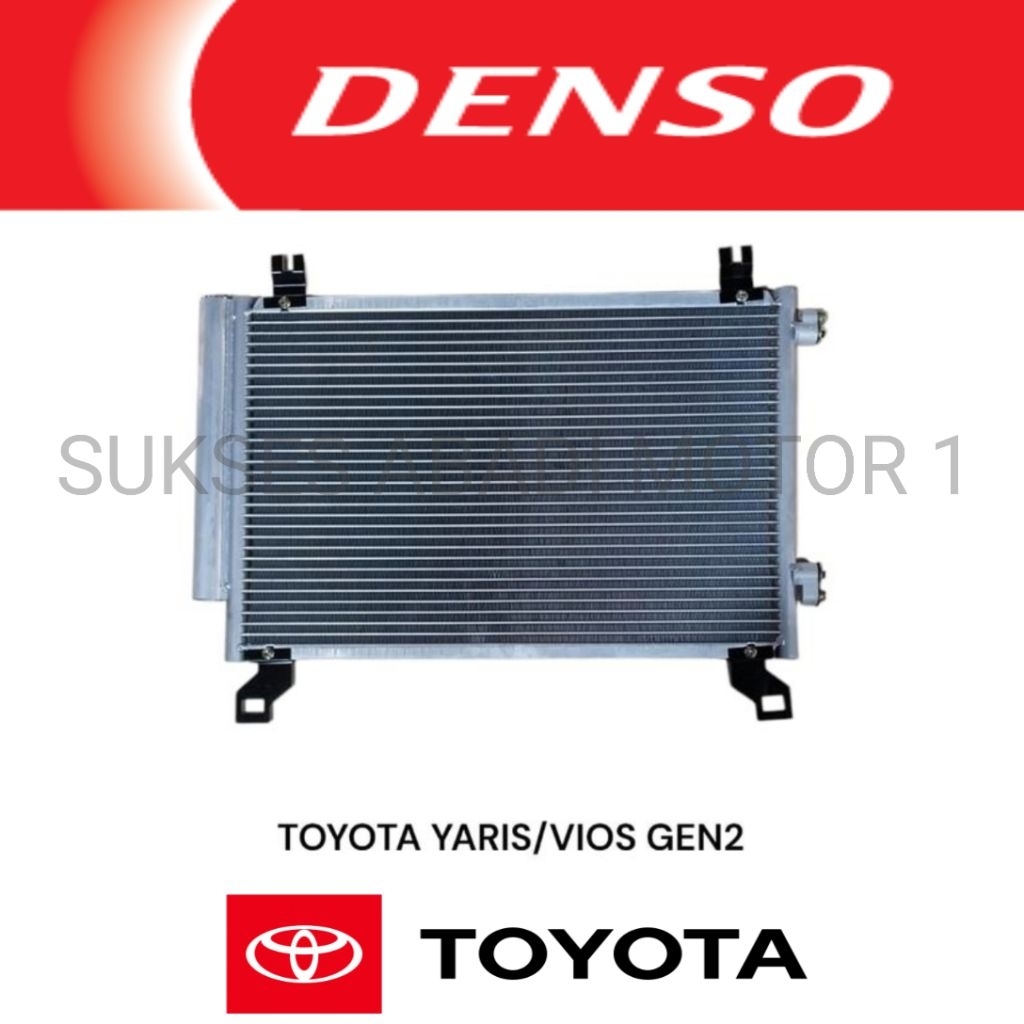CONDENSOR AC KONDENSOR AC RADIATOR TOYOTA YARIS NEW VIOS GEN 2 2007-2012 MEREK DENSO JAPAN ORIGINAL