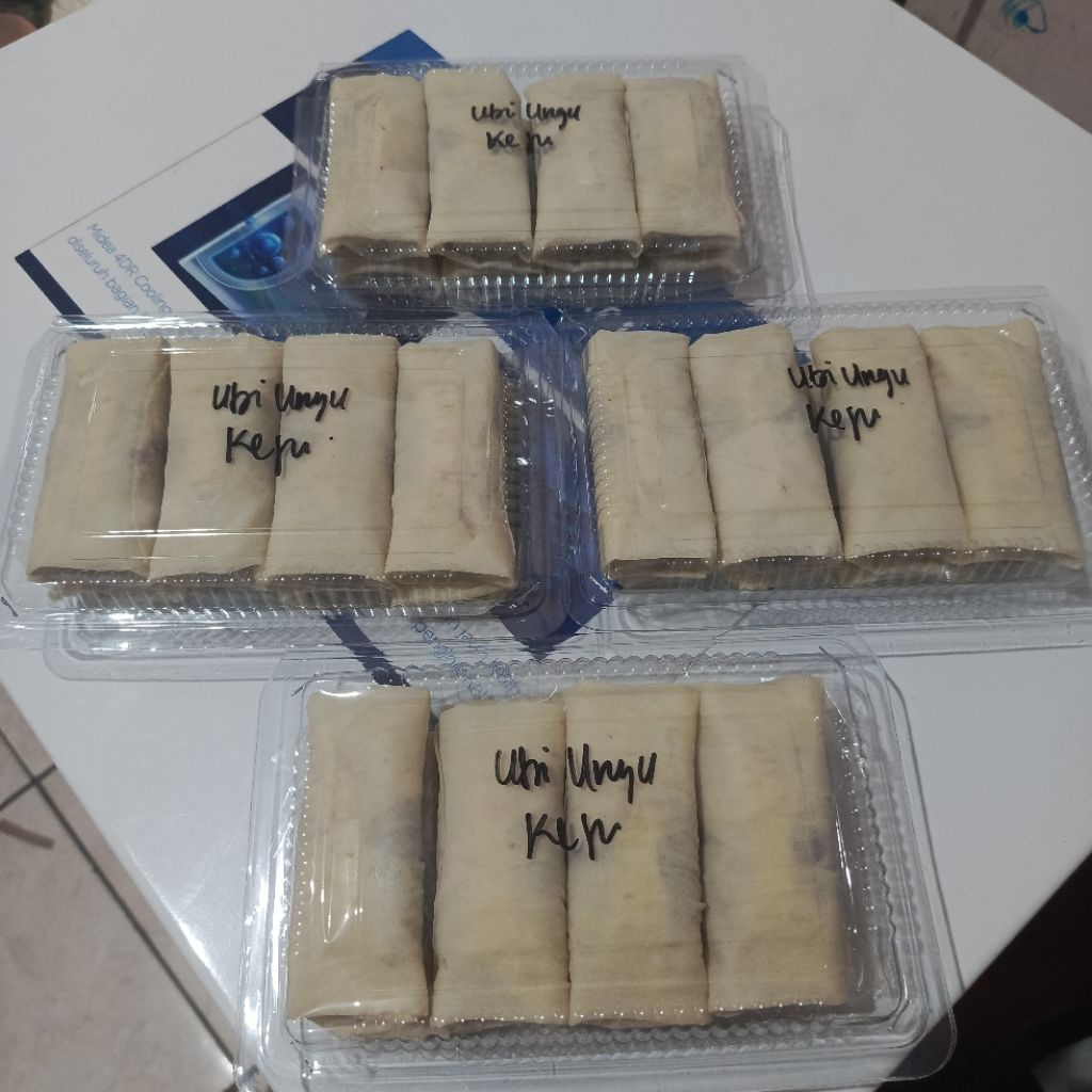 Lumpia Ubi Ungu Keju Frozen (Mini)